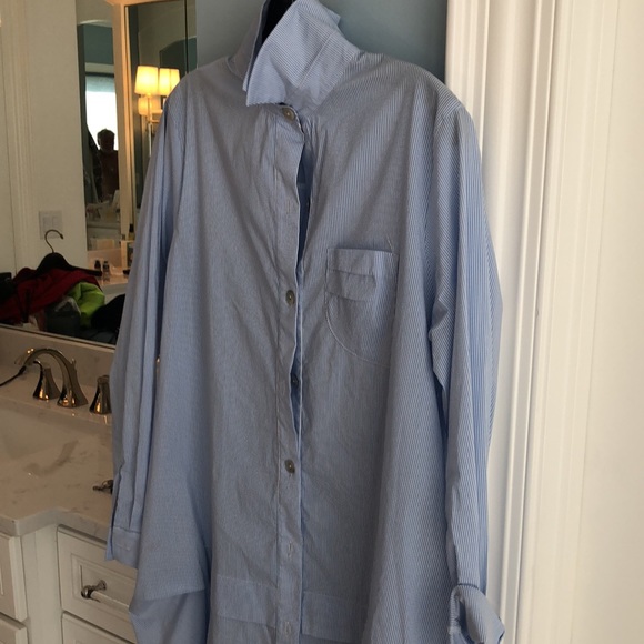 COMFY TUNIC. Blue and white stripe